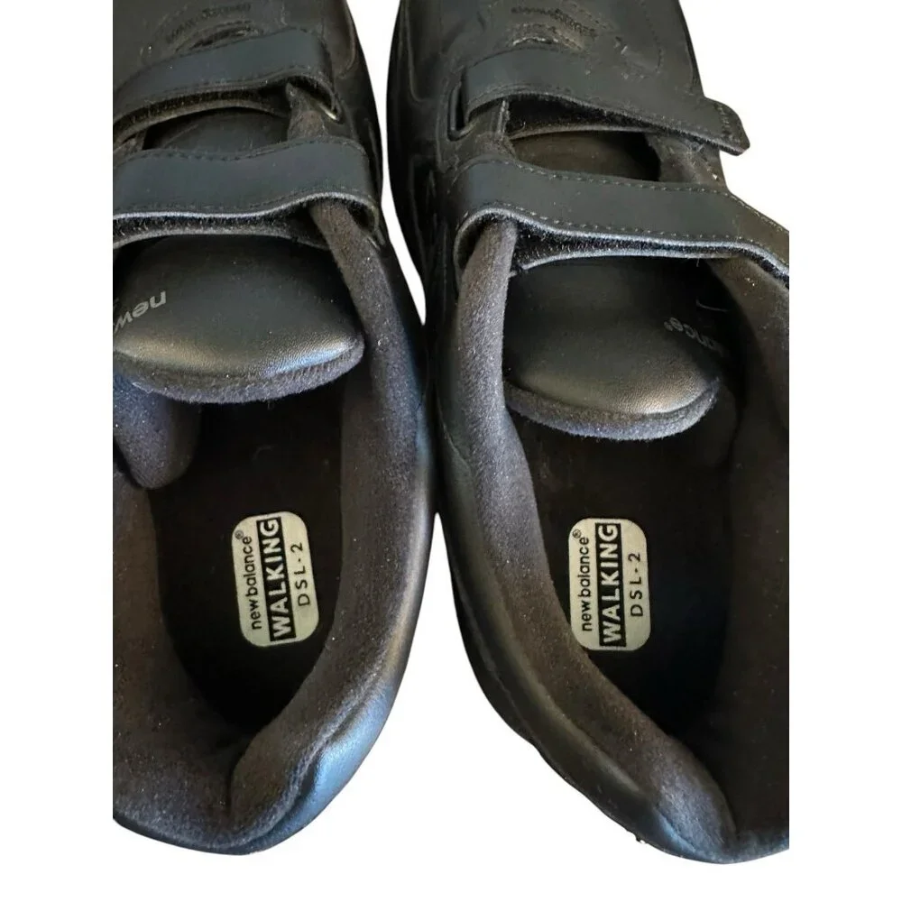 New Balance Mens‎ 577 DSL 2 Walking Shoes Black Leather Sz 13 Wide 4E